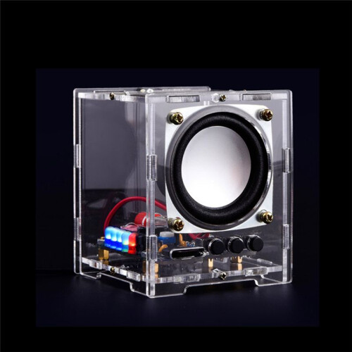 HU-009  Speaker  Spaker Unit Electronic Component DIY Kit Wireless Wired 5V  Powered and Acrylic Shell 2