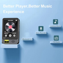 MP3/MP4 Music Player 1.8-Inch Full Touch Screen  5.2 Radio E-Book Walkman External Playback-B