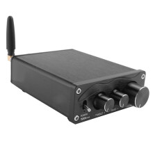HiFi Sound Amplifier MA12070 80Wx2 5.0 Stereo Audio Power Amplifier for Home Theater Karaoke Amplifiy-Black
