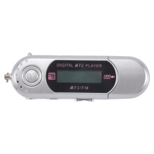 MP3 Player USB 2.0 Small Flash Drive Multilanguage LCD Music Player with 3.5mm Audio Jack Automatic Shutdown(A)