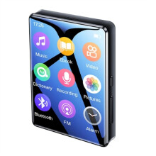 2.4 Inch Full Screen MP3 Player Ultra-Thin Portable HIFI Music Player MP4 Video Playback FM Recorder(B)