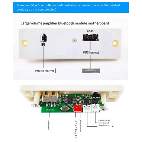 DIY  Speaker Electronic Kit Two-Channel Multi-Functional Music Spectrum MP3 Amplifier Welding Assembly 2