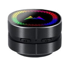 Bone Conduction Speaker TWS Wireless Stereo Sound Portable LED Colorful Light Bone Conduction Speaker-Black