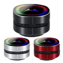 Bone Conduction Speaker TWS Wireless Stereo Sound Portable LED Colorful Light Bone Conduction Speaker-Black