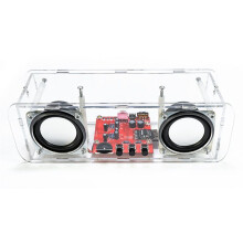 DIY Speaker Kit USB Home Stereo Sound Amplifier DIY Electronic Kits for Soldering Practice with Shell