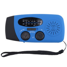 Solar Hand Crank Radio 2000mAh AM/FM/NOAA Weather Radio with LED Flashlight USB Charger Emergency Radio for Camping