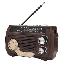 Radio A Manovella Generazione di Energia Ricarica Solare Scheda A Tre Bande Riproduzione Multifunzione MP3 Radio