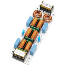 Filtre EMI 10A Suppresseur D'Interférences Électromagnétiques à 4 Étages Purificateur D'Amplificateur Audio EMC de Puissance Commune Sans Coque