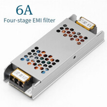 10A EMI Filter 4-Stage Electromagnetic Interference Suppressor Common Power EMC Audio Amplifier Purifier with Shell