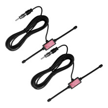 2PCS Car AM/FM Radio Antenna for Car SUV Radio Stereo Receiver Ram'S Horn T-Shape Multi-Function Antenna