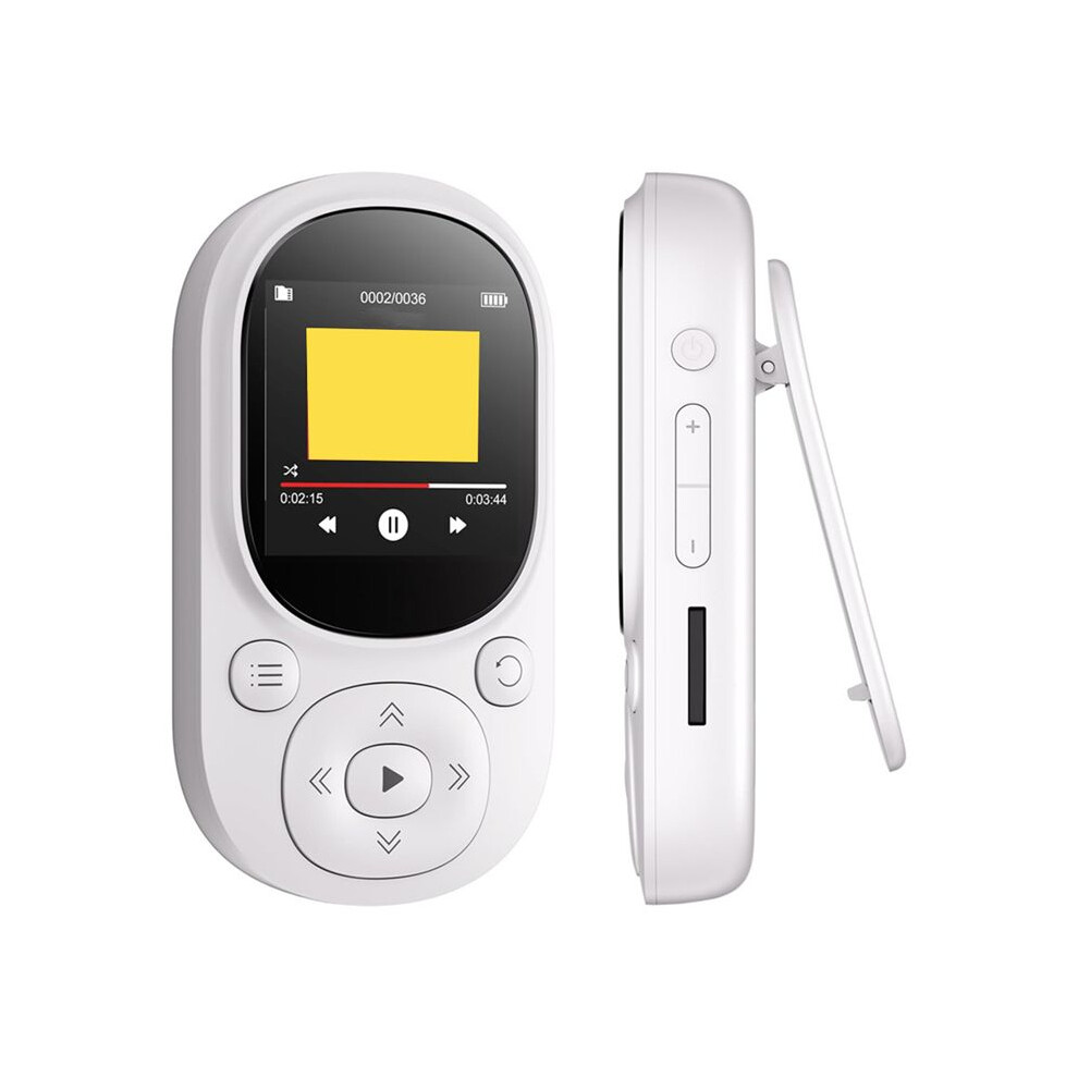 32Gb Clip Mp3 Player Portable Music Player Mp3 Mp4 Player With Fm Radio Recording Pedometer For Kids- White 6031526649903