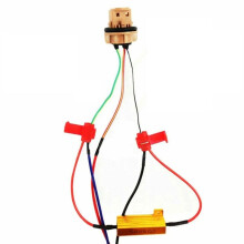 4st LED-Indikator Ballast Lastmotstånd Blixthastighetsrelä Blinkerslampor 50W 6 Ohm Lastmotstånd