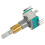 3 Stück EC11EBB24C03 Zweiachsen-Encoder mit Schalter 30 Positionierungsnummer 15 Impulspunktgriff 25mm 5