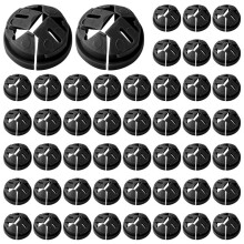 100pcs Push-in Cable Connectors,3/8-1/2 Inch Push in Connector Plastic Electrical Box Wire for Romex 1/2 Inch Knockouts