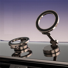 Magnetic Phone Holder for Car Strong Magnetic 360 Rotational All-Metal Phone Holder for Phone, Gunmetal Color