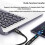 USB C OTG Adapter Type C to USB Type-C 40Gbps 240W Digital Display OTG Adapter Data Transfer Adapter Black 6