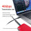 USB C OTG Adapter Type C to USB Type-C 40Gbps 240W Digital Display OTG Adapter Data Transfer Adapter Black 3