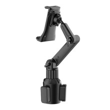 Handy-GeträNkehalter 360 Verstellbarer GeträNkehalter Laptop-StäNder Neigungsstange Dreieckige Basis Autotelefonhalter Pad-Halter FüRs Auto