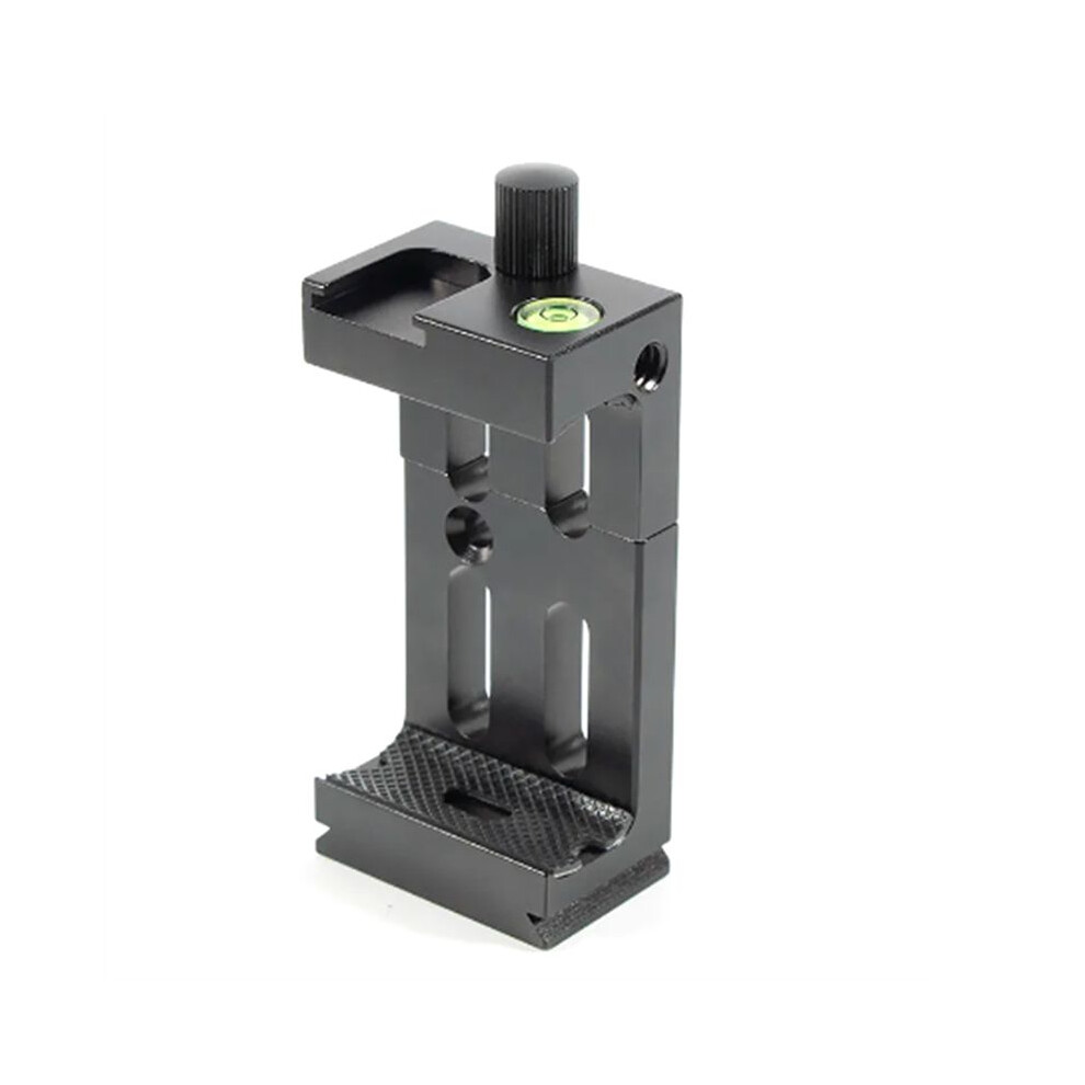 Aluminum Tripod Bracket Mobile Phone Holder Clip With Spirit Level And Cold Shoe Mount For Phone Flashlight 6031949323589