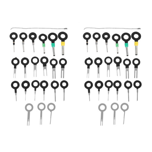 42Pcs Terminals Removal Key Tools Set for Car, Auto Electrical Wiring Crimp Connector Pin Extractor Puller Remover