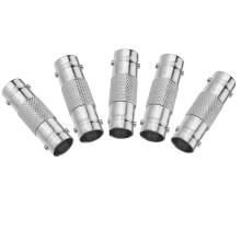 20 Pz BNC Femmina Un BNC Femmina la Sicurezza CCTV Adattatore Connettore Diritto per Il Sistema TVCC Argento