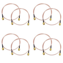 8X Kabel SMA Stecker WiFi Kabel Antenne 50 cm Koaxialkabel SMA Stecker auf SMA Stecker Koaxialstecker SMA Stecker RG316 SMA Stecker