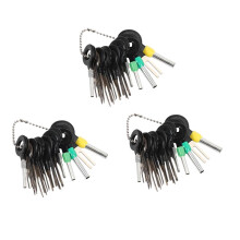 63Pc Terminals Removal Key Tools Set for Car, Auto Electrical Wiring Crimp Connector Pin Extractor Puller Repair Remover