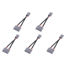 5X 50A för Anderson-Kontaktdon Dual Y-Adapter Batteriströmkontakt Gaffelkraftkontaktkontakt med 6MM Bilkabel