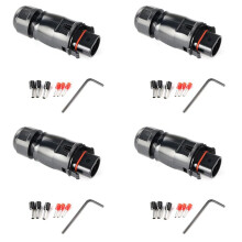 4X Solar PV Connector Plug Waterproof IP68 4000V 40A for Solar PV System Panel Parallel Protection Kit LY01-Male