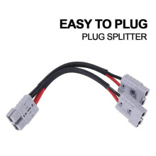 5X 50A för Anderson-Kontaktdon Dual Y-Adapter Batteriströmkontakt Gaffelkraftkontaktkontakt med 6MM Bilkabel