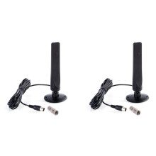 2X 1080P Wewnętrzna Cyfrowa Antena Telewizyjna 1 Szt. Wzmacniacz Aktywny Odbiornik Sygnału Wzmacniacz Antena Telewizyjna HDTV  Antena DVB-T2