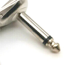1/4 Inch Right Angle Plugs TS Mono Flat Low Style Patch Cables 1/4 Inch Phono 6.3mm Phone Plug 20 Pack