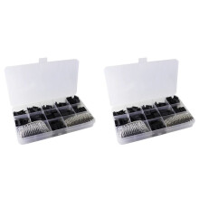 1240 Stück Dupont Stecker 2,54 mm, Dupont Kabel Überbrückung Kabel, Stiftleisten Gehäuse Kit, Männliche Crimp Stifte + Weiblicher Stift Anschluss