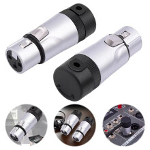 4X Male/Female Compact XLR Microphone Solder Adapter Adjustable 90 Right Angle 3Pin XLR Solder Connector 3 PIN XLR Ends
