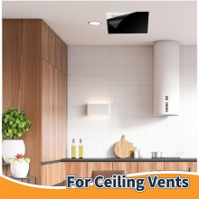 2-Pack Magnetiskt Ventilationsskydd 12x12 i Svart Extra Starkt Magnetskydd Registerventilkåpa för Komplett Tätning, Vägg, Husbil, HVAC
