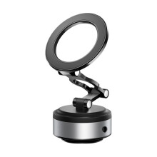 Car Phone Holder Vacuum Suction Foldable and Rotatable Magnetic Adsorption Bracket Universal Navigation Phone Holder,A