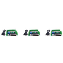3X Driver Board for MACH3 Engraving Machine 5 Axis CNC Breakout Board with Optical Coupler for Stepper Motor Drive