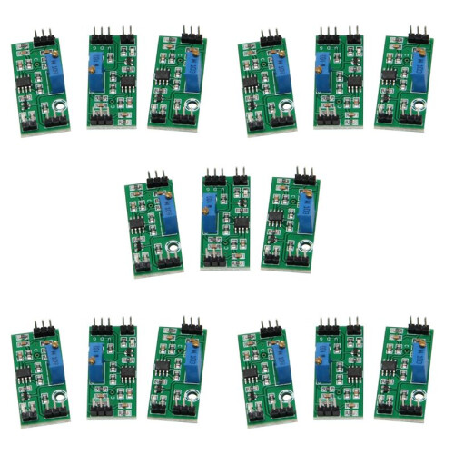 15Pcs LM393 3.5-24V Voltage Comparator Module with LED Indicator High Level Output Analog Comparator Control