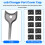 50Pcs USB Dust Plug Charger Port Cover Cap USB Security Lock Universal Dustproof Protector PC Notebook Laptop 7