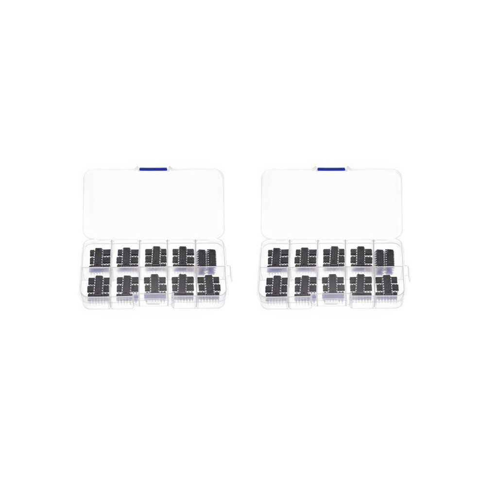 80Pcs(40Pcs 74Hcxx+40Pcs 74Lsxx) Series Logic Ic Assortment Kit Digital Integrated Chip 6033408910361