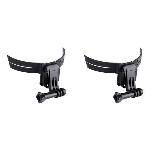 2X Support de Support de Support de Menton de Casque de Moto pour  Hero 10 9 8 7 Accessoire pour CaméRa D'Action