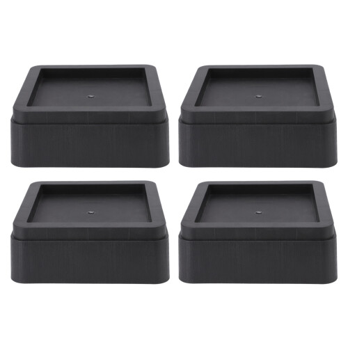 Conjunto de 4 Elevadores de Móveis de Plástico – Aumenta a Altura em 5 cm (2 polegadas)