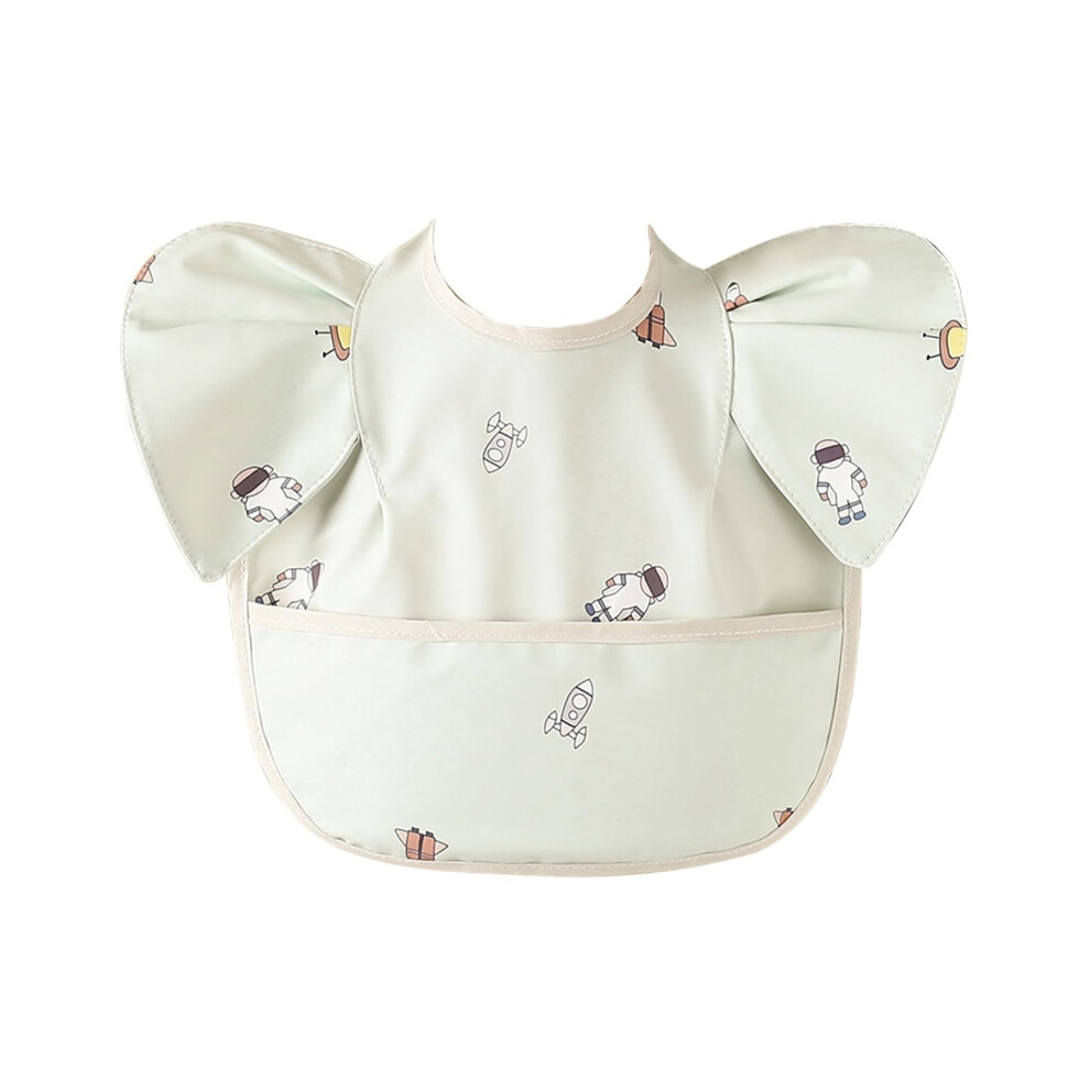 Waterproof Baby Feeding Bib with Food Catcher, Adjustable Easy Clean Bib for Toddlers 05 Years