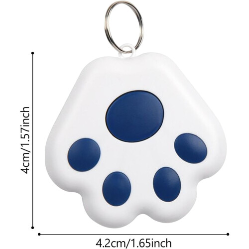Key Finder Mini GPS Tracker For Keys And Pets  Cat Claw Shape, RealTime Positioning, Dark Blue 2