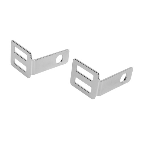 Universales Aluminiumlegierung Motorradheckblinkerhalterung Silber 2 Stück 2