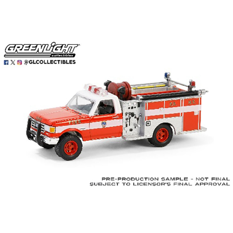 Photos - Toy Car Greenlight Ford F-250 Mini Pumper Fire Truck 1987 FDNY 1:64 Diecast 30550