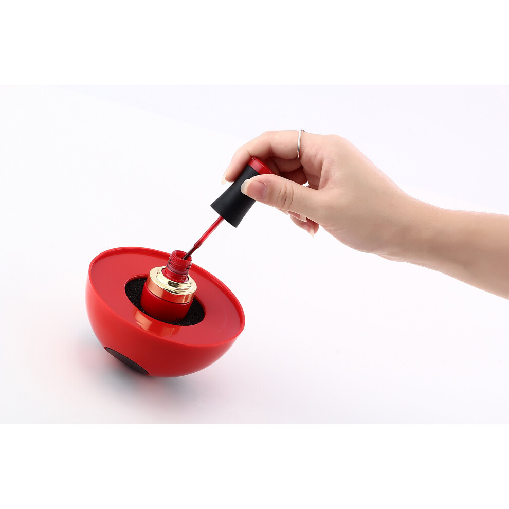 Spill Proof Nail Polish Bottle Holder with Secure Sponge Grip and Universal Fit for Manicure