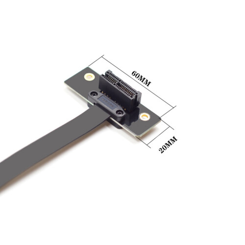 PCIE PCI Riser PCI-E Express Tarjeta Vertical PCIE X1 Cable de ExtensióN para Placa Base Cable Adaptador Convertidor Extensor 20Cm 2