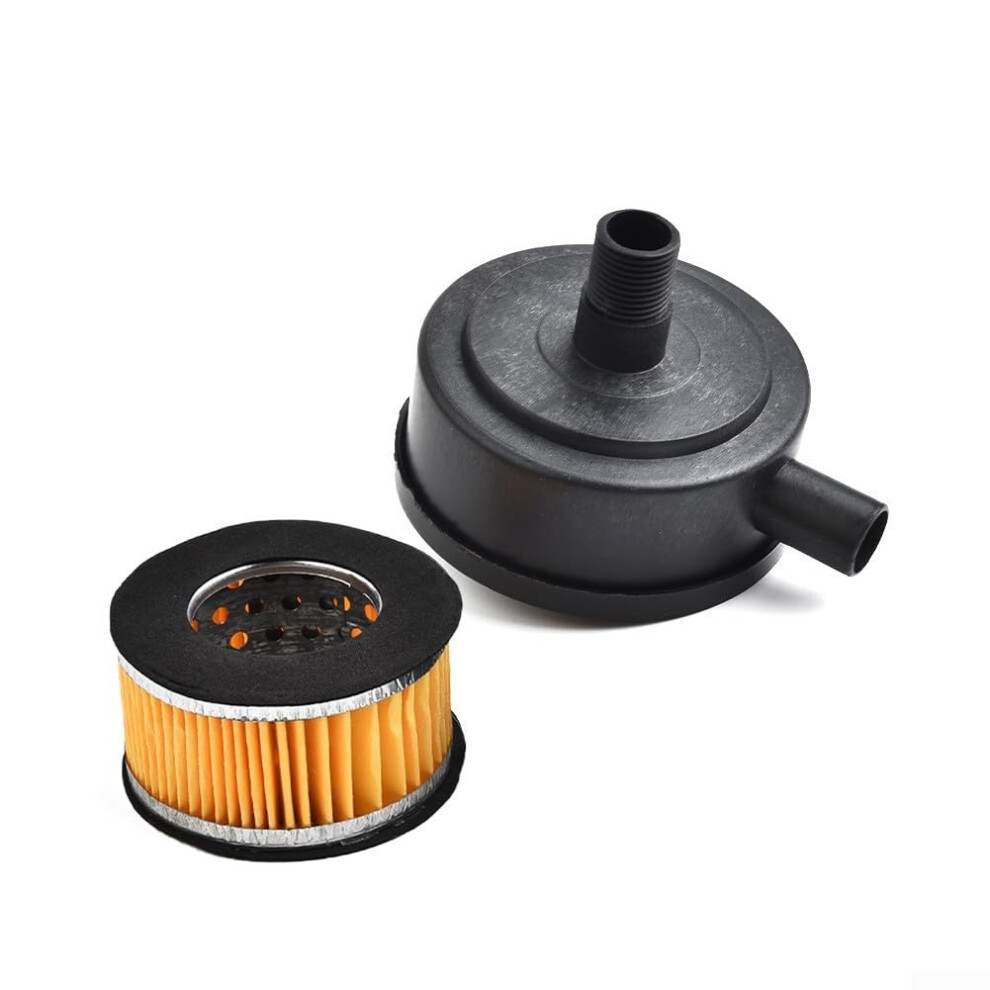 Air Compressor Air Filter 20Mm Male Thread Canister Muffler And Spare Filter Element Noise Reduction Plastic Home Use 9771547149415