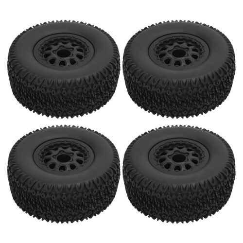 4 pezzi ruota RC, 110 mm  45 mm, mozzo da 12 mm, nero 1